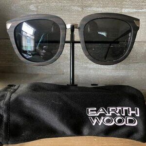 Earth Wood Nissi Polarized Sunglasses - Brown Zebra/Black Sun 29